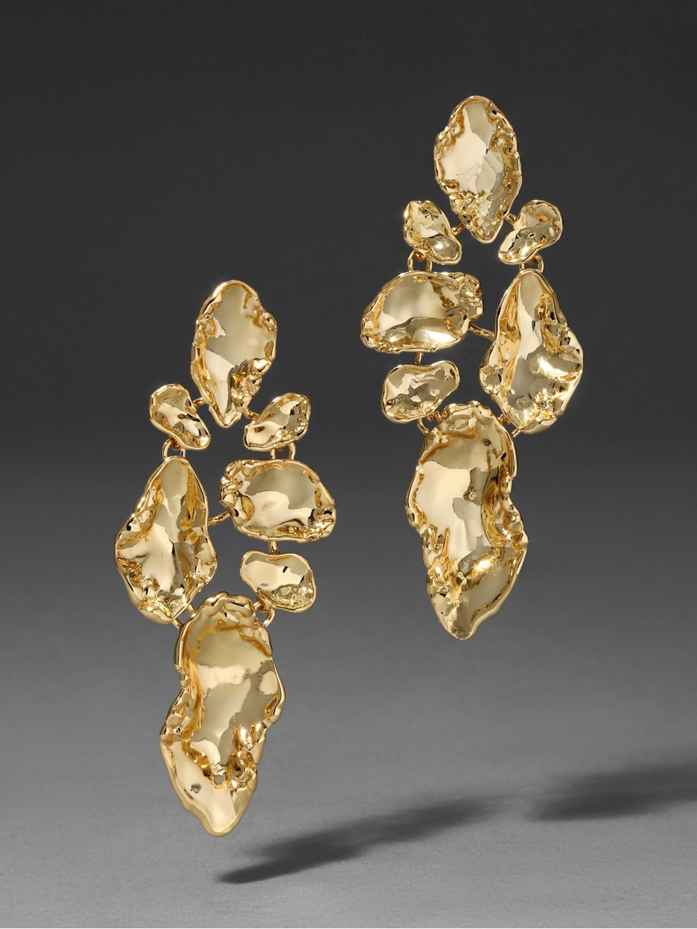 ALEXIS BITTAR • Brut Gold Mosaic Earrings